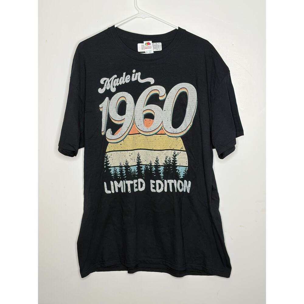 Made in 1960 Black Short Sleeve Graphic T-Shirt New XL